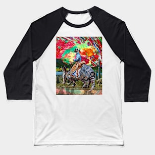 Armadillo Cowboy Baseball T-Shirt